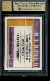 2002 Star Trek Voyager Autograph Jeri Ryan Seven of Nine LE SP Auto BGS 9.5/10